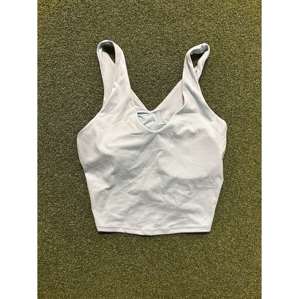 All In Motion Women's Flex Light Support V-Neck Sports Bra Size M Light Blue